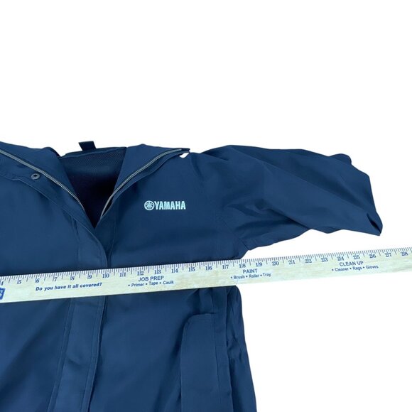 Yamaha Weatherproof Black Lightweight Jacket Men's S Nylon Blend Zip Pockets - Picture 7 of 9